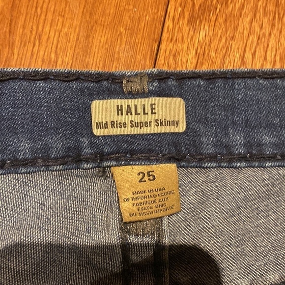 True Religion  "Halle" Mid Rise super skinny Jeans Sz 25 - Picture 5 of 12